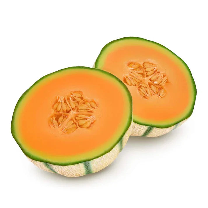 Musk Melon Round Hybrid Black Seeds (With Small Cavity Flesh) F1 Hybrid Seeds (200 Seeds)