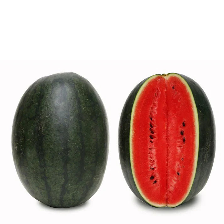 Watermelon Oval Dark Green Hybrid Black Seeds - 200 Seeds(Tarbooj/तरबूज के बीज)