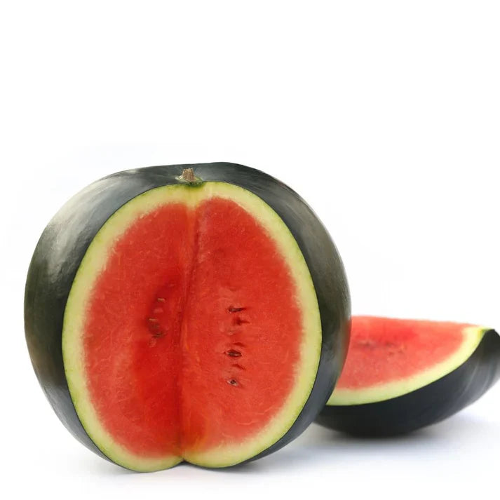 Watermelon Round Black Hybrid Black Seeds - 200 Seeds (Tarbooj/तरबूज के बीज)